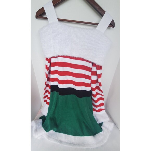 Holiday Time Dress XXL 20 Womens Mrs. Claus Elf Ugly Sweater Dress Christmas - Picture 4 of 14